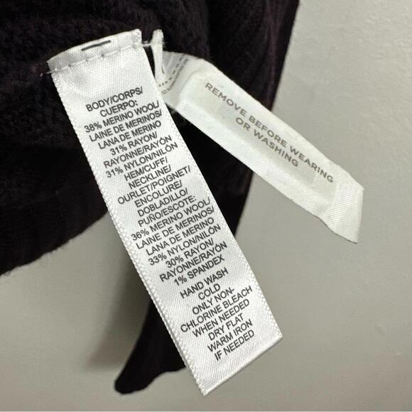 2/$25 LOFT Women’s Purple Button Down Cardigan Sweater Size XL - Picture 5 of 6